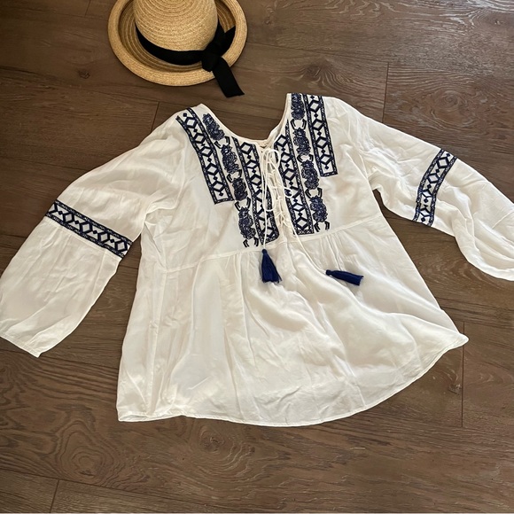 Embroidered Peasant Blouse , Sz XL - Picture 6 of 9